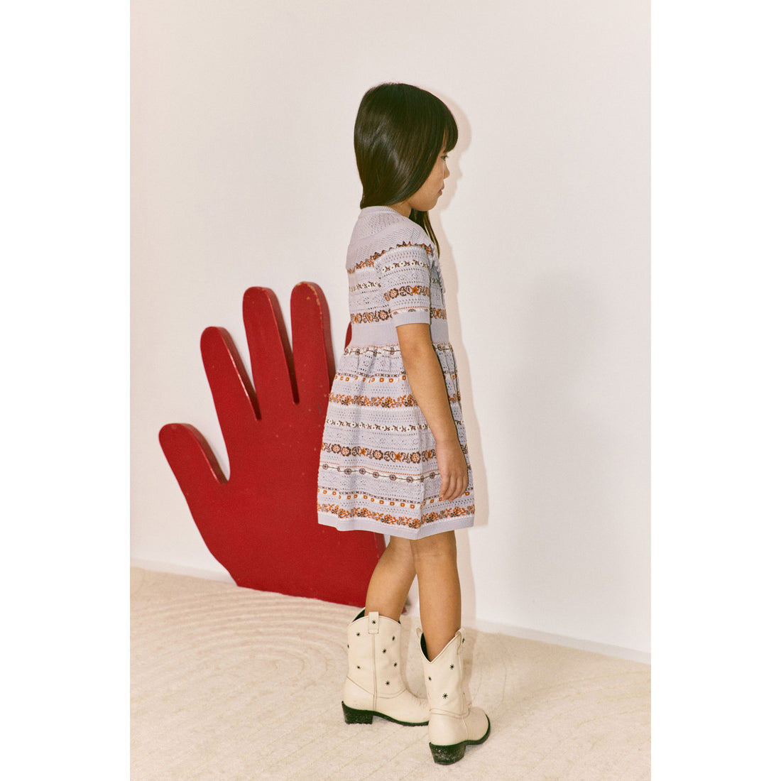 Misha and Puff Mist Eyelet Ribbon Nadia Dress