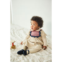 Misha and Puff  Snowglobe Confetti Baby Scallop Bib Dress