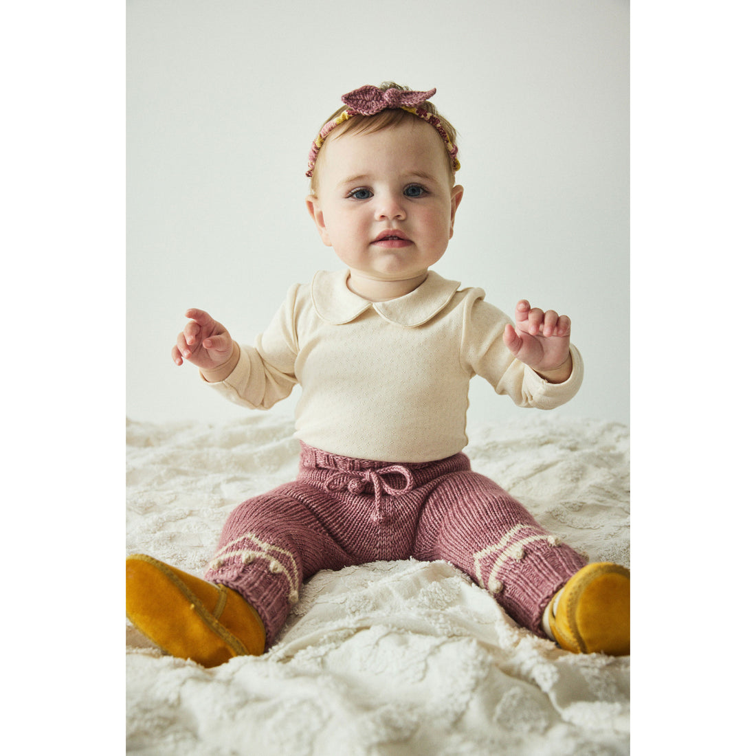 Misha and Puff Antique Rose Baby Zig Zag Snowy Day Legging