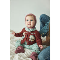 Misha and Puff Antique Rose Baby Classic Booties