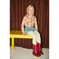 Misha and Puff String/Antique Rose Chrysanthemum Turtleneck