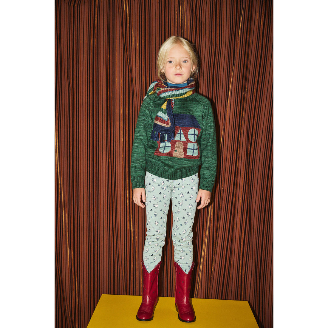 Misha and Puff Sage Cat & Mouse Legging