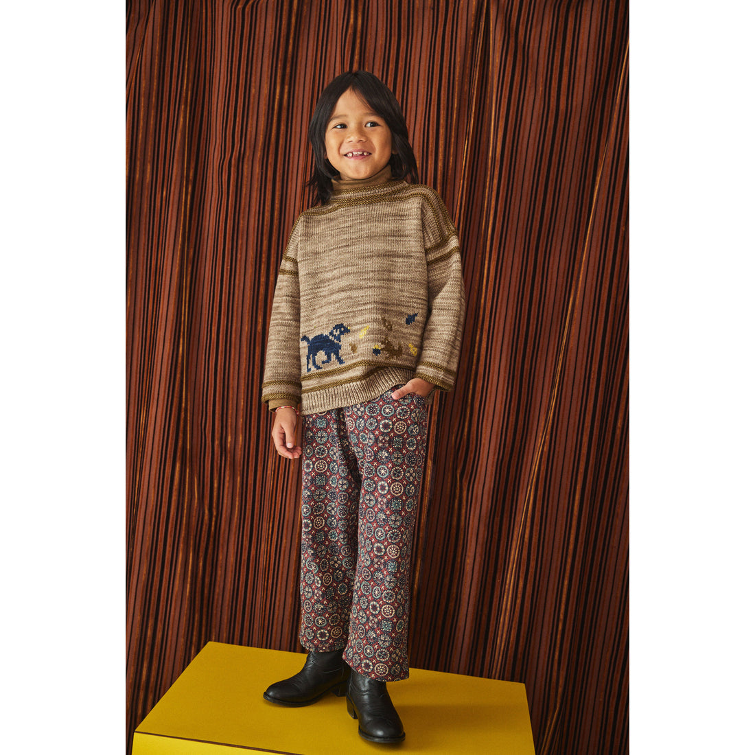 Misha and Puff Madder Root Folk Tile Legging