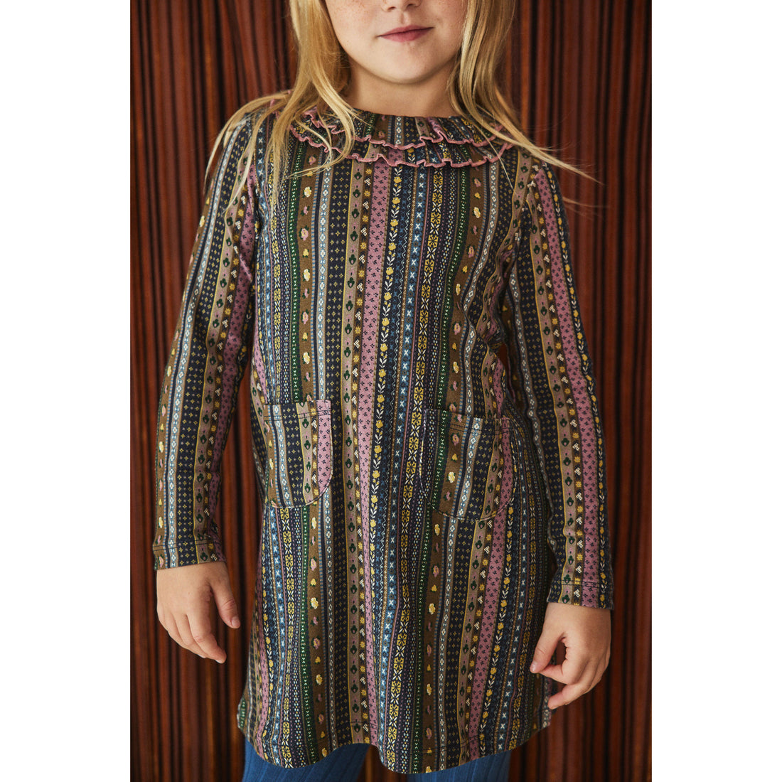 Misha and Puff Ink Ribbons Sweetheart Dress