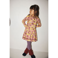 Misha and Puff String/Antique Rose Chrysanthemum Rickrack Circle Skirt