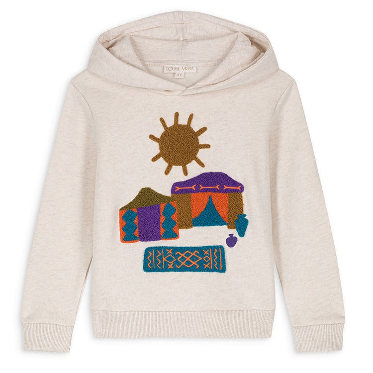Louise Misha Cream Melange Issah Hoodie