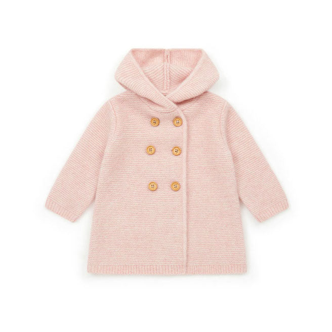 Bonton Soft Pink Miro Baby Knit Sweater