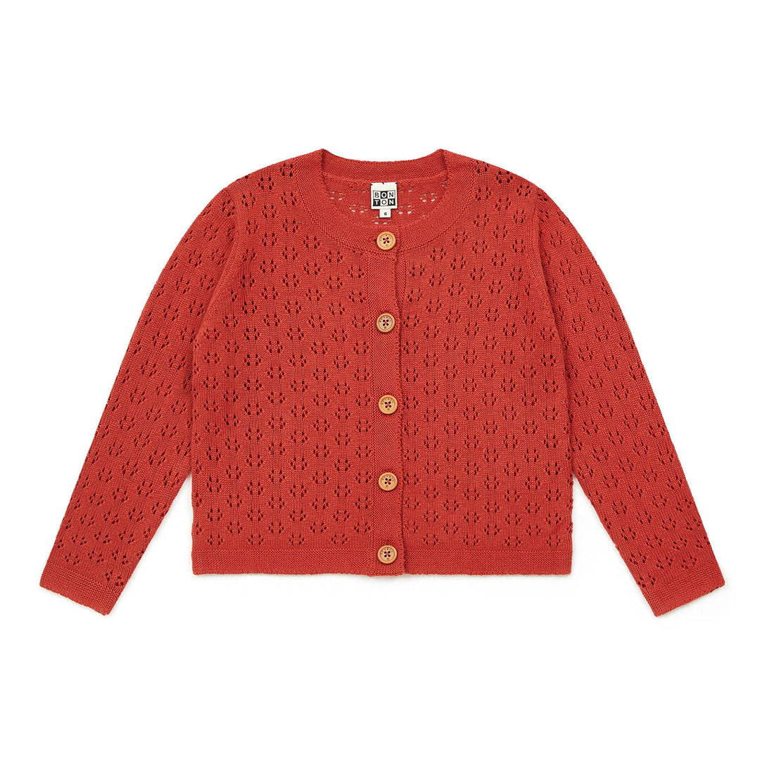 Bonton Pumpkin Retro Cardigan