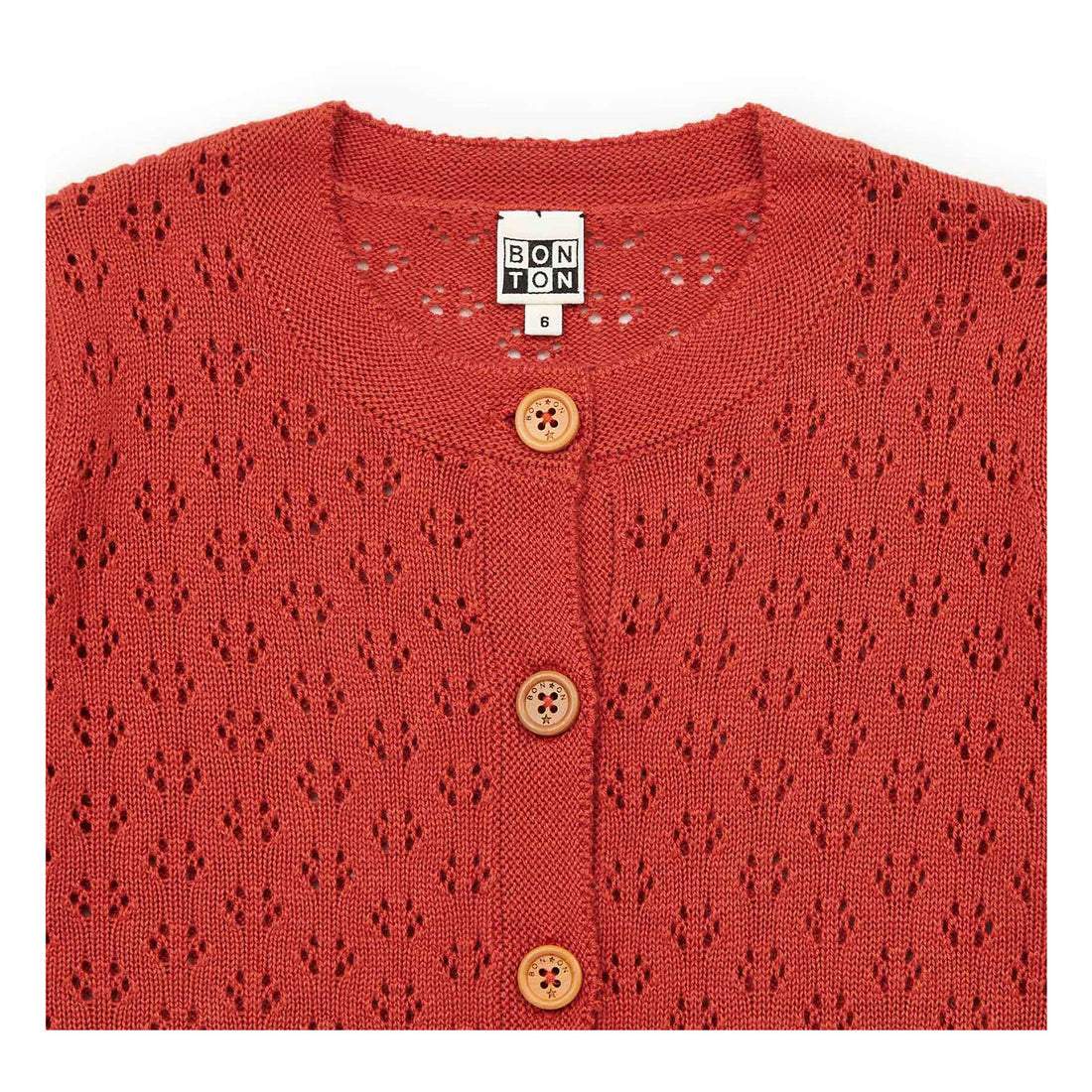 Bonton Pumpkin Retro Cardigan