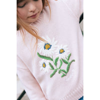 Bonton Peach Brode Fille Pullover
