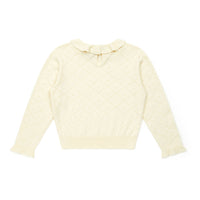 Bonton Cream Frill Collar Sweater