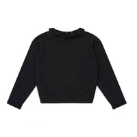 Bonton Not Black Frill Collar Sweater
