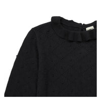 Bonton Not Black Frill Collar Sweater
