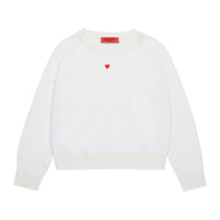 Max and Co White Wool Crewneck Pullover
