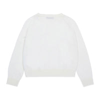 Max and Co White Wool Crewneck Pullover