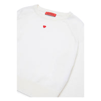 Max and Co White Wool Crewneck Pullover