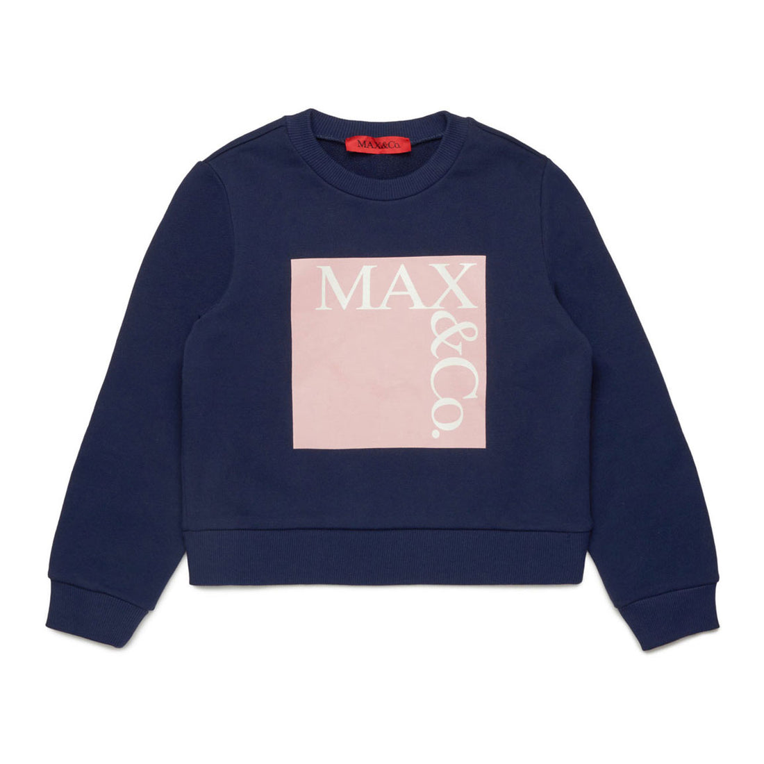 Max and Co Navy Branded Crewneck Sweater