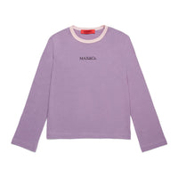 Max and Co Light Lilac Long Sleeve T-shirt With Logo