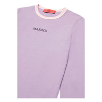 Max and Co Light Lilac Long Sleeve T-shirt With Logo