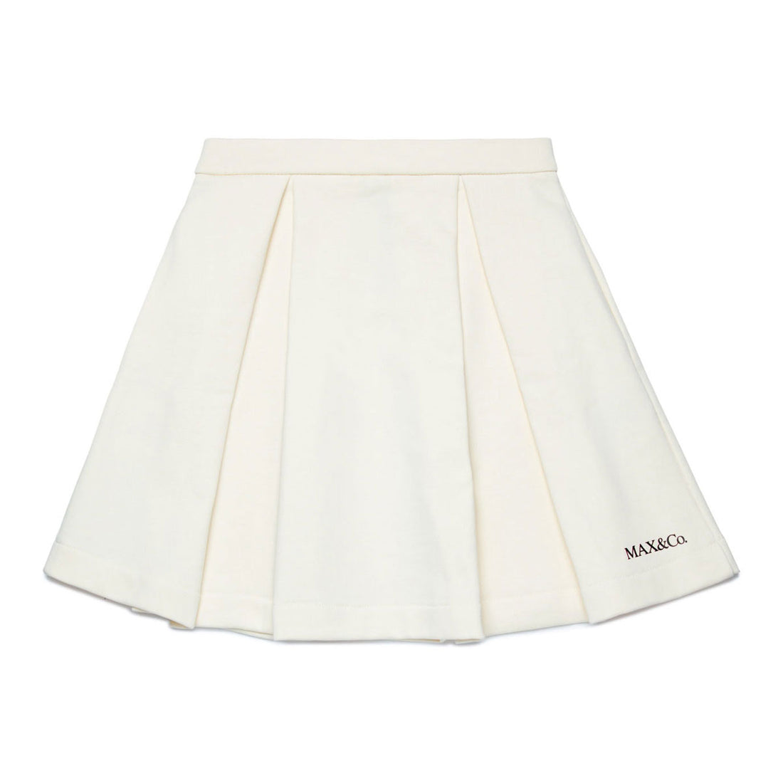 Max and Co White Fleece Corolla Skirt