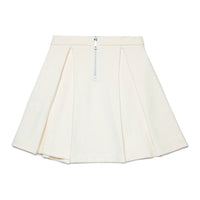 Max and Co White Fleece Corolla Skirt