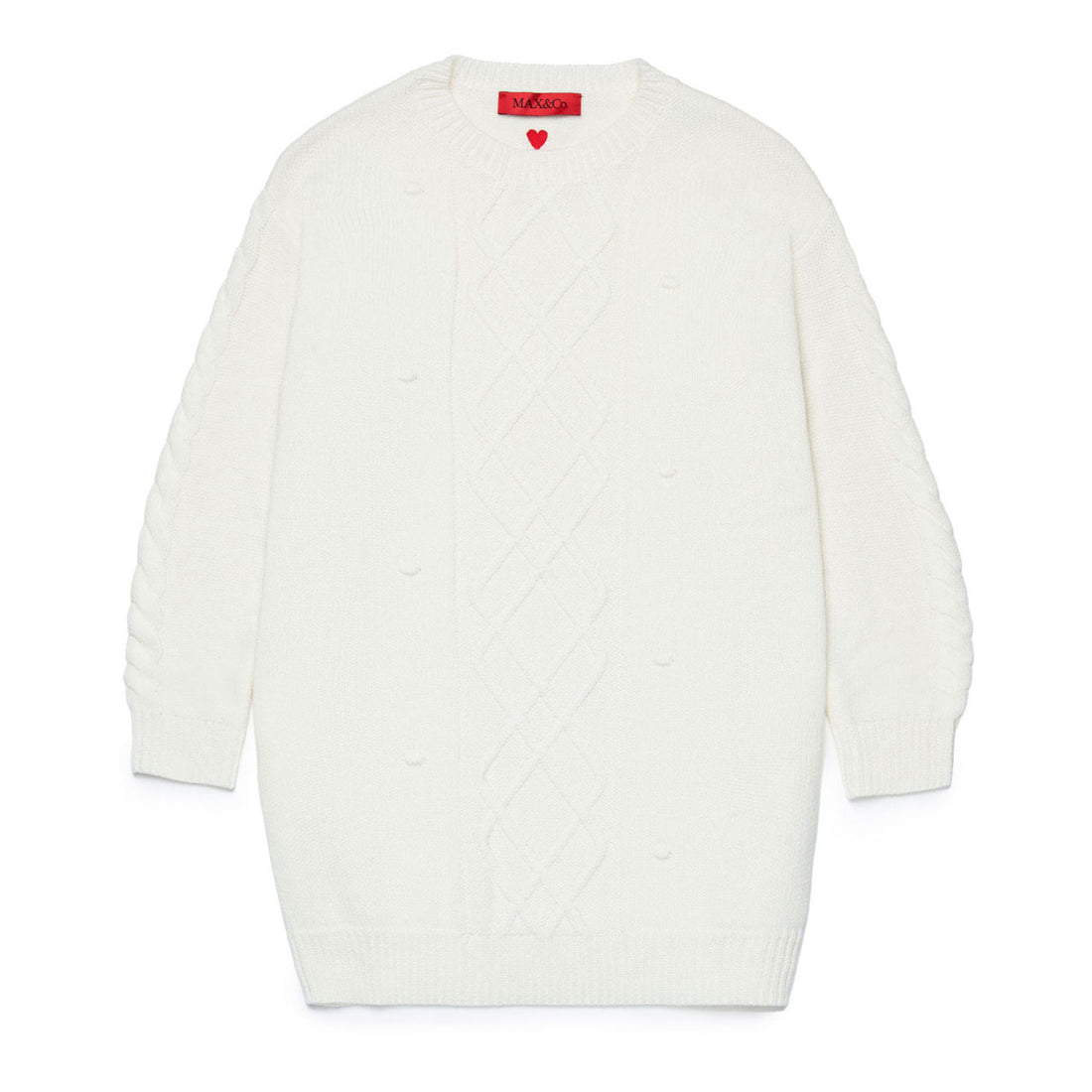 Max and Co White Wool Blend Dress