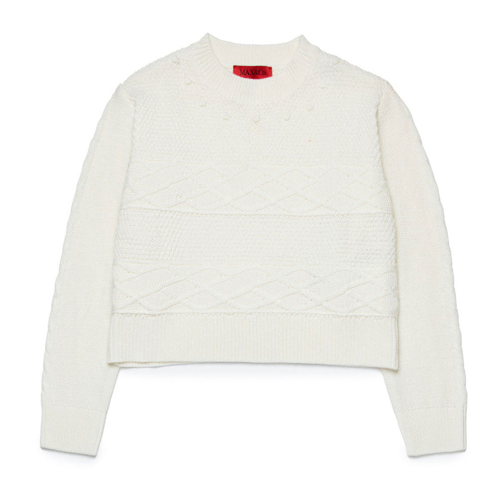 Max and Co White Wool Blend Pullover
