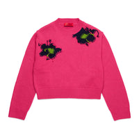 Max and Co Wool Blend Pullover With Flowers