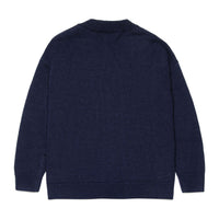 Max and Co Night Blue Wool Blend Cardigan With Flowers