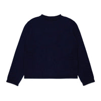 Max and Co Navy Square Logo Knit Sweater