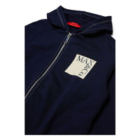 Max and Co Navy Square Logo Hoodie