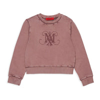 Max and Co Mauve Logo Washed Sweatshirts
