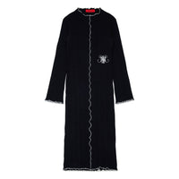Max and Co Black Contrast Trim Long Dress
