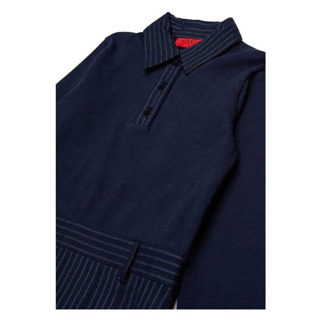 Max and Co Navy Pinstripe Dress