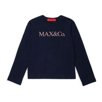 Max and Co Navy Logo Tee
