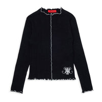 Max and Co Black Contrast Trim Tee
