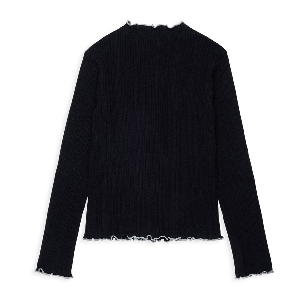 Max and Co Black Contrast Trim Tee