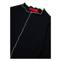 Max and Co Black Contrast Trim Tee