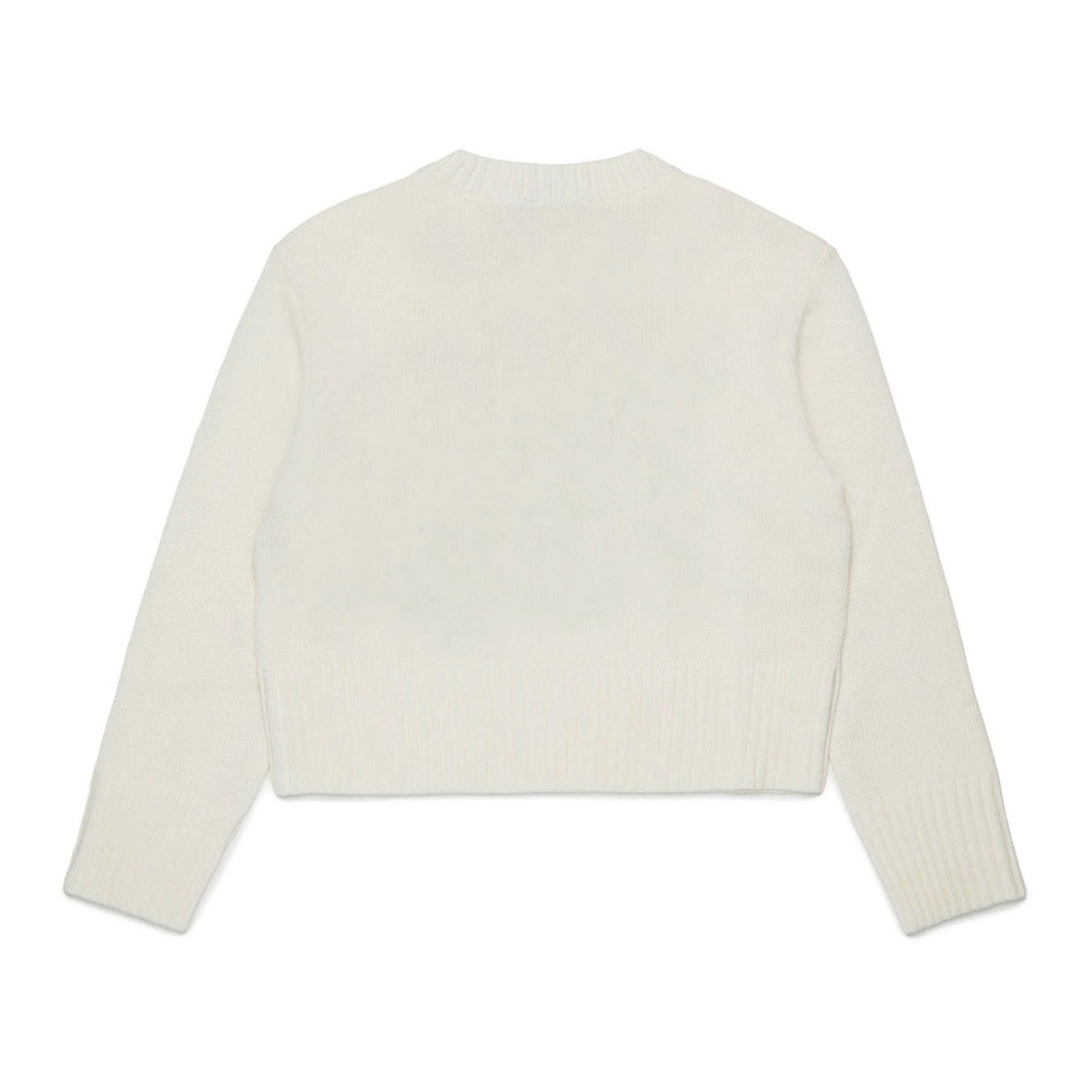 Max and Co Ivory Multi Color Square Logo sweater