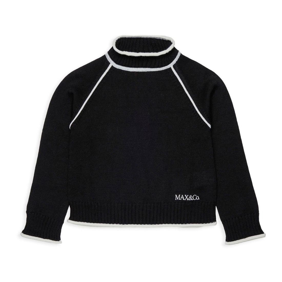 Max and Co Black Ribbed Turtleneck