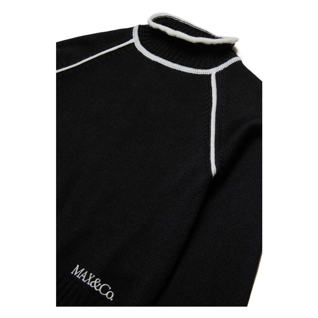 Max and Co Black Ribbed Turtleneck