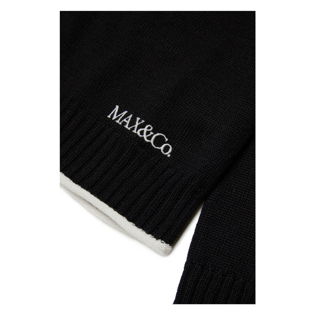 Max and Co Black Ribbed Turtleneck