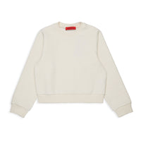 Max and Co Ivory Jacquard Allover Logo Sweatshirt