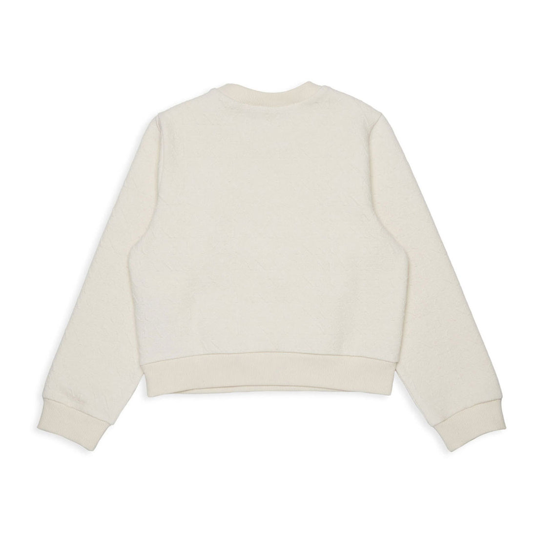 Max and Co Ivory Jacquard Allover Logo Sweatshirt