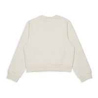 Max and Co Ivory Jacquard Allover Logo Sweatshirt
