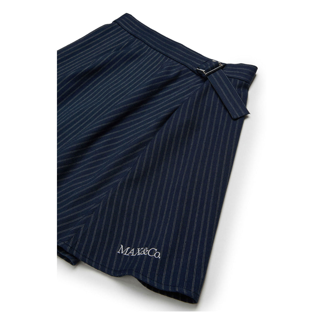 Max and Co Navy Pinstripe Skirt