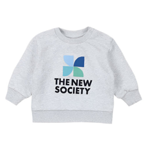The New Society Grey Melange Mykonos Sweatshirt