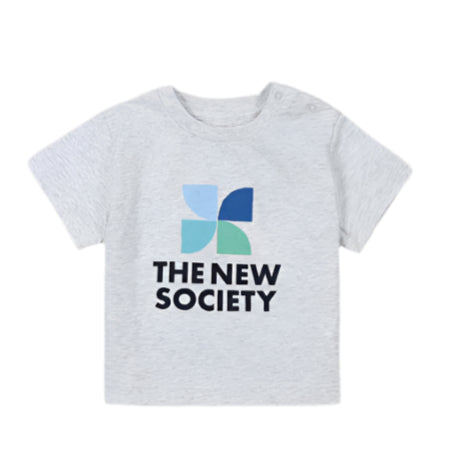 The New Society Grey Melange Mykonos T-Shirt