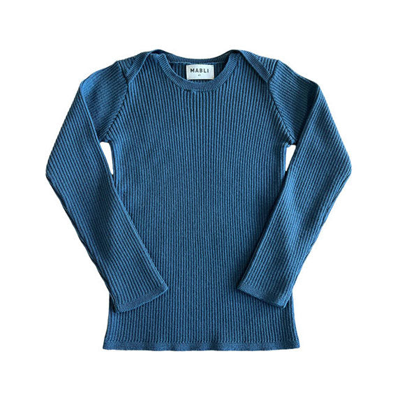 Mabli  Azurite Blue Rib Sylfaen Pullover