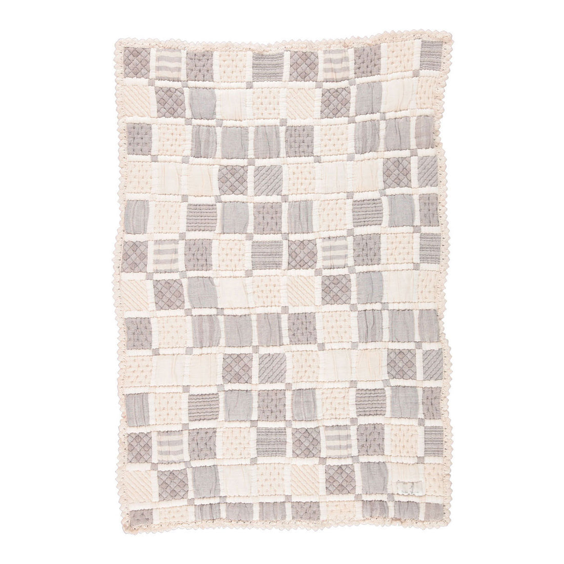 Bebe Organic Taupe Patchwork Mai Blanket